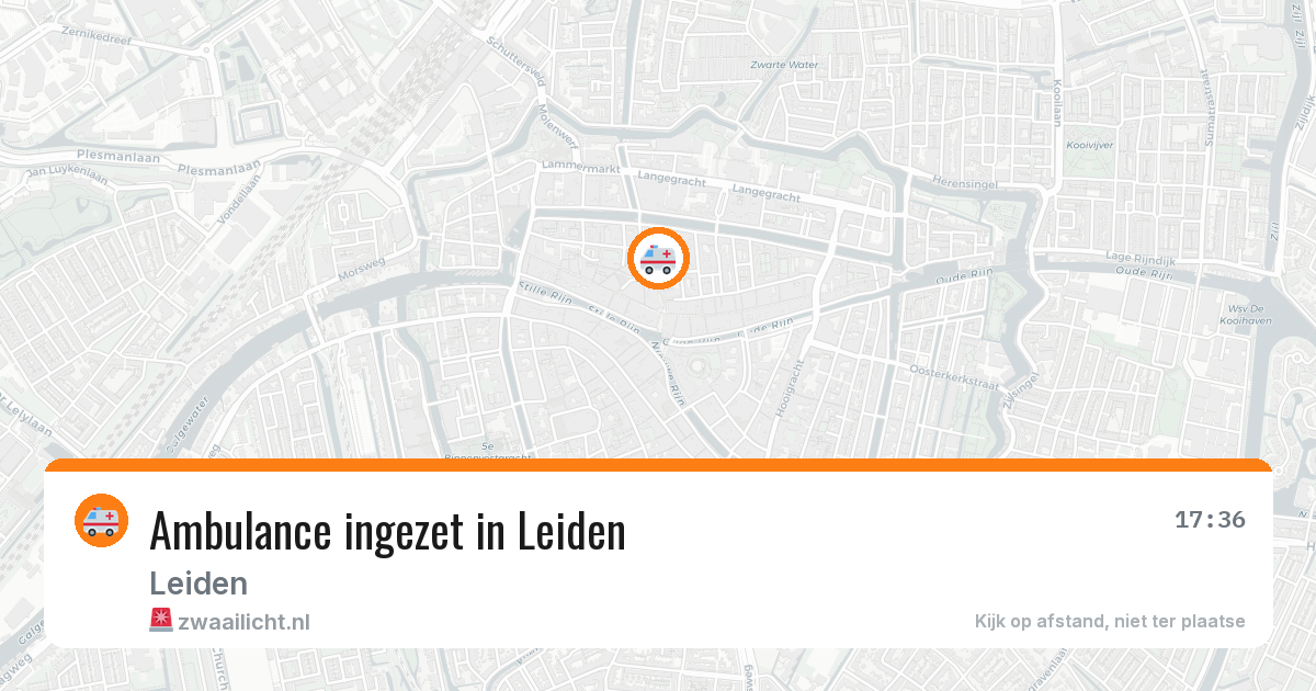 Ambulance ingezet in Leiden — 25 mei 2026