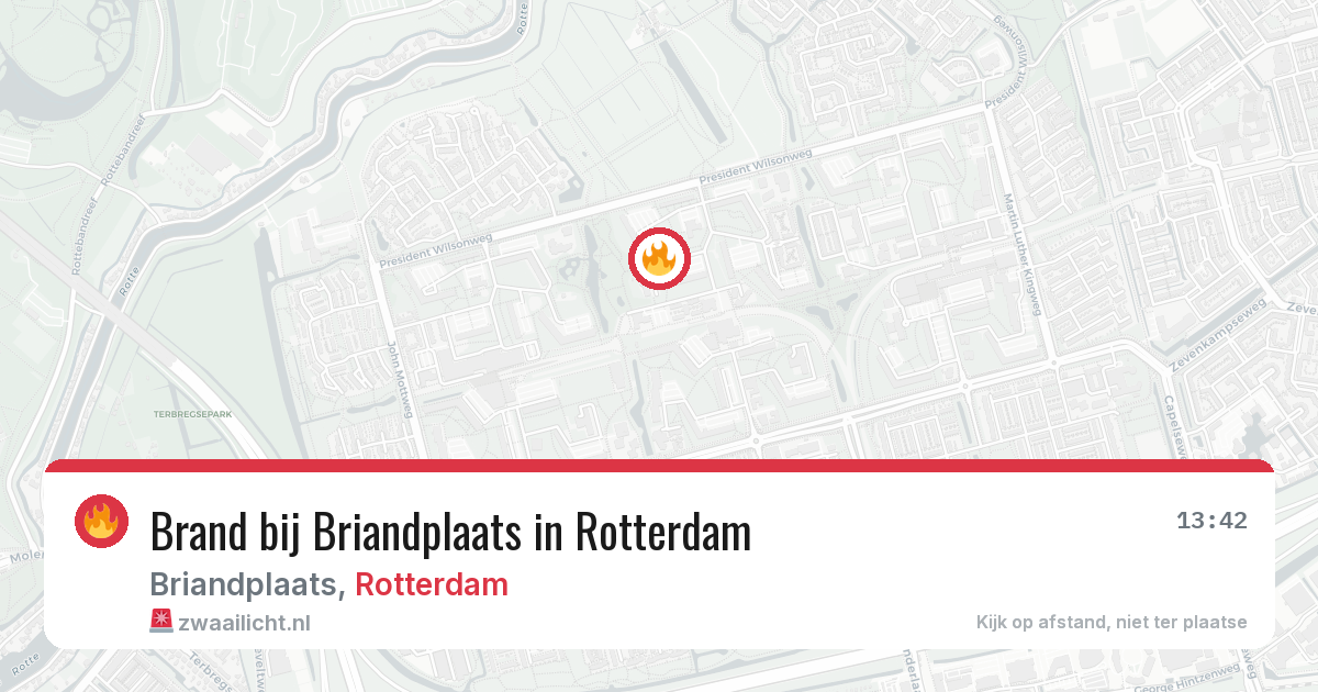 Brand bij Briandplaats in Rotterdam — 31 jul 2026