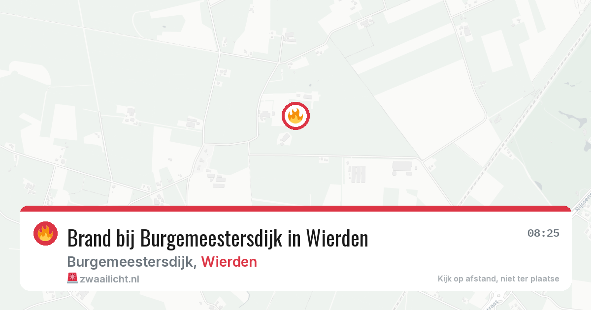 Brand bij Burgemeestersdijk in Wierden — 22 jul 2026