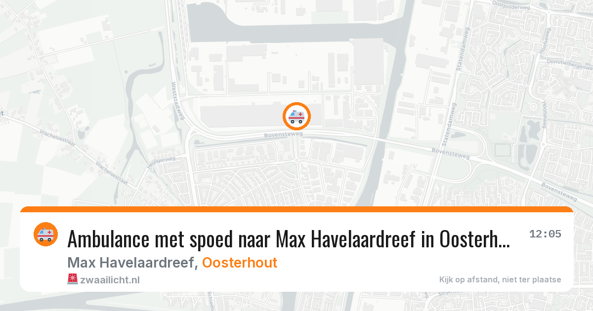 Ambulance met spoed naar Max Havelaardreef in Oosterhout — 30 jun 2026