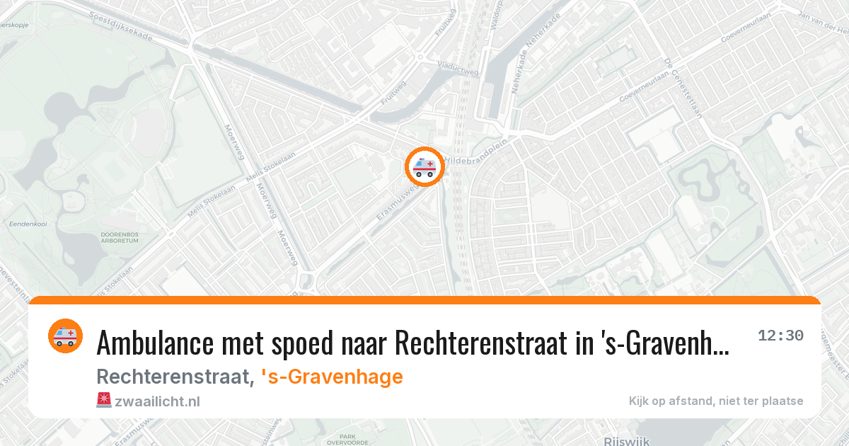 Ambulance met spoed naar Rechterenstraat in 's-Gravenhage — 21 jun 2026