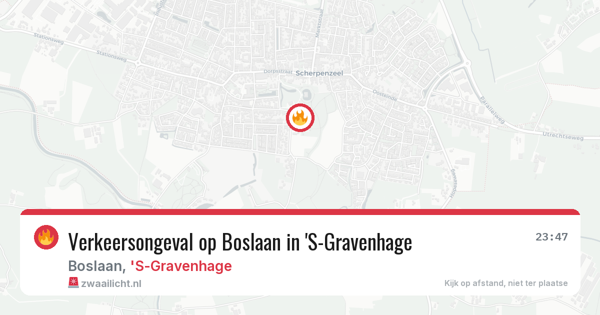Verkeersongeval op Boslaan in 'S-Gravenhage — 6 mrt 2026