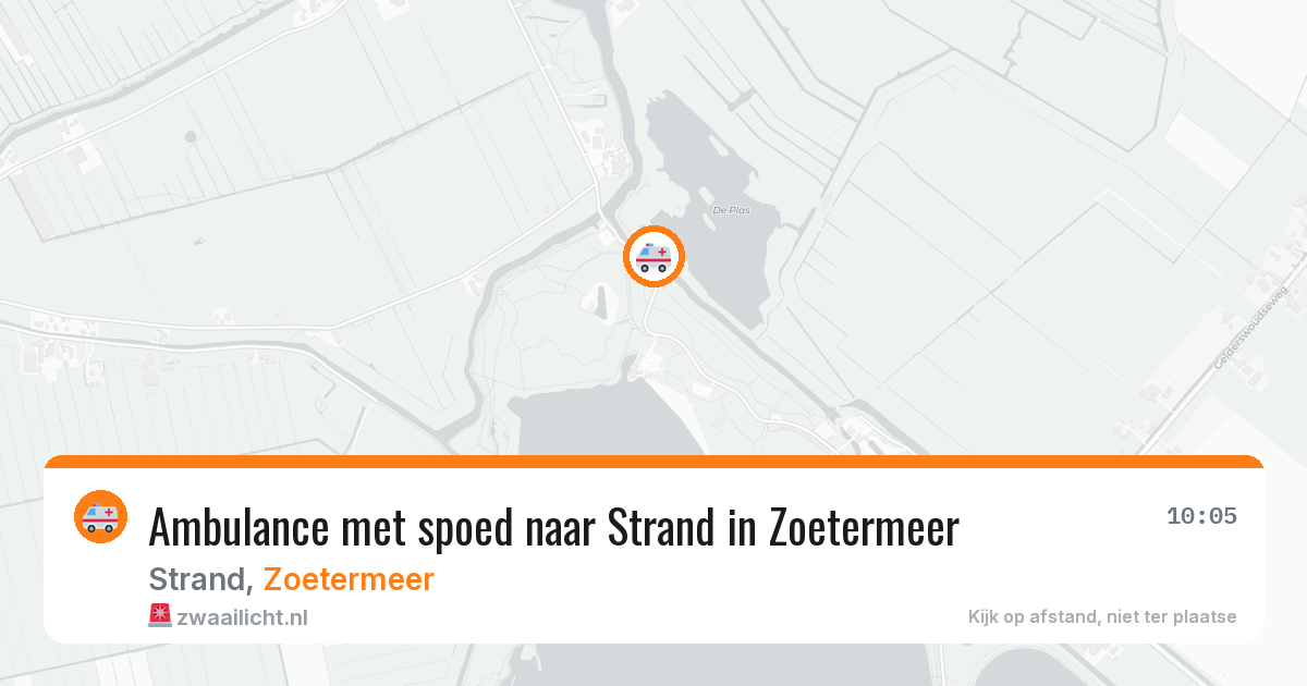 Ambulance met spoed naar Strand in Zoetermeer — 28 mrt 2026