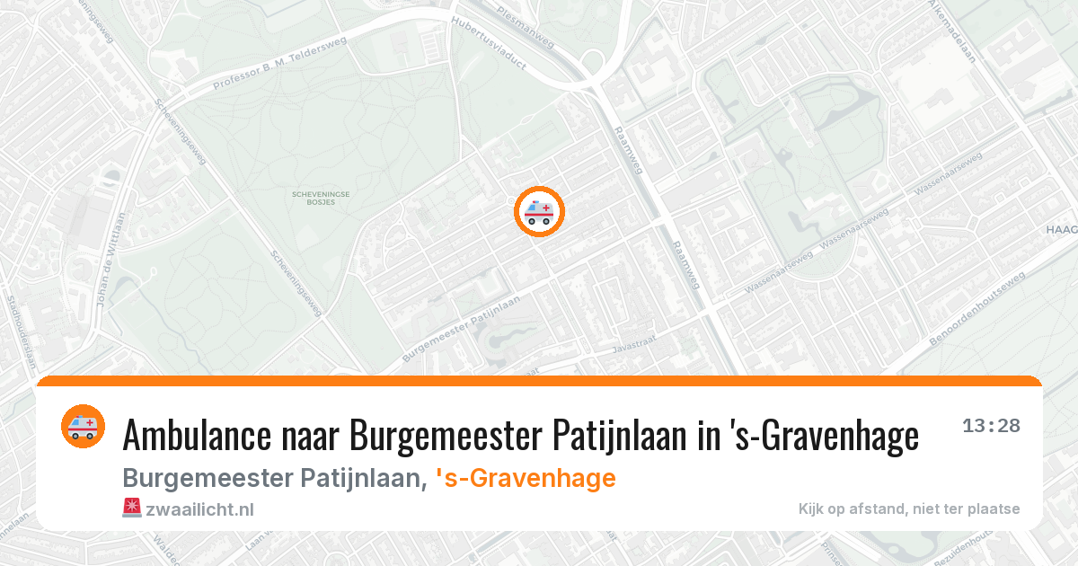 Ambulance naar Burgemeester Patijnlaan in 's-Gravenhage — 12 mrt 2026