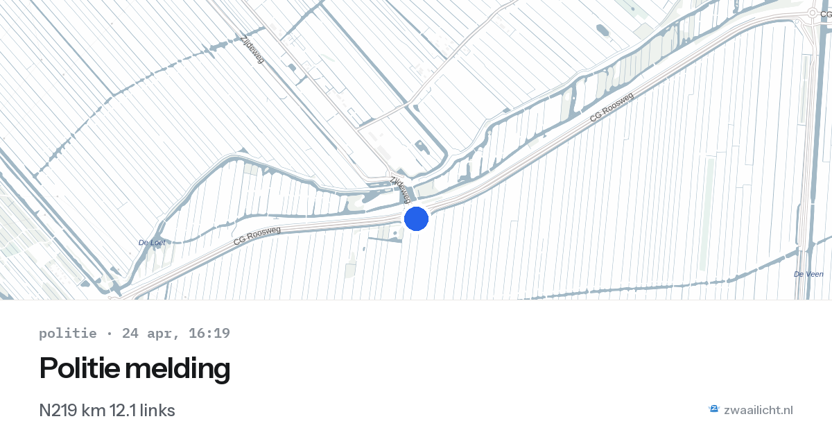 Politie melding — 24 apr 2026