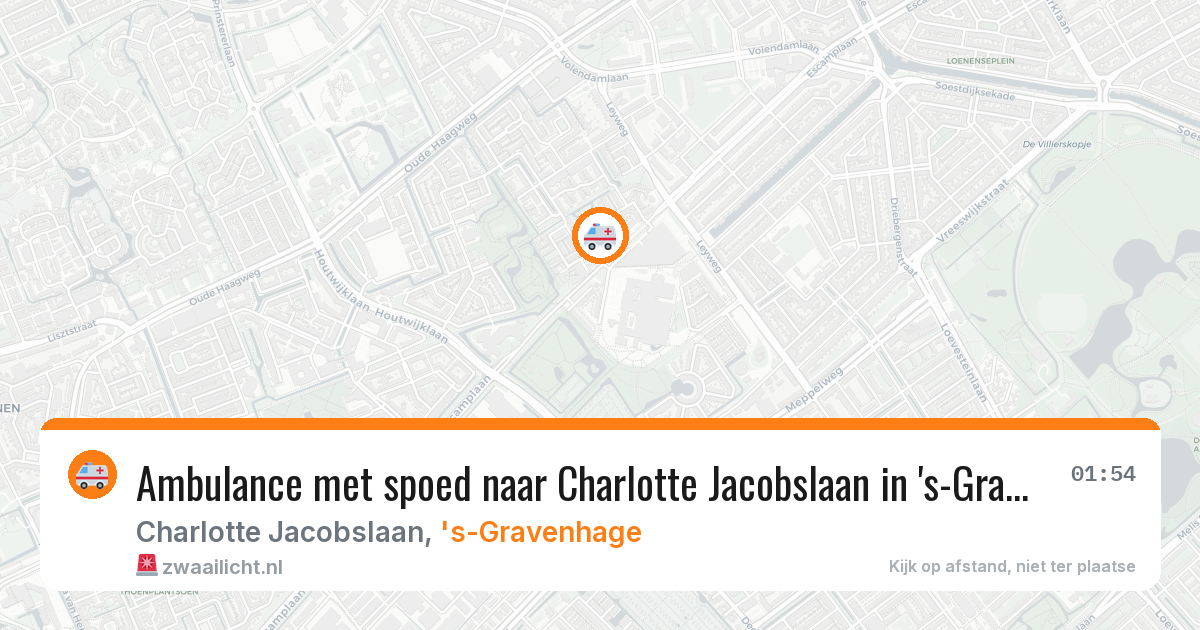 Ambulance met spoed naar Charlotte Jacobslaan in 's-Gravenhage — 11 aug 2026