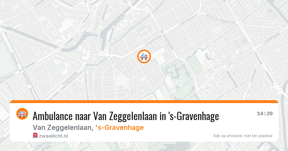 Ambulance naar Van Zeggelenlaan in 's-Gravenhage — 26 jun 2026