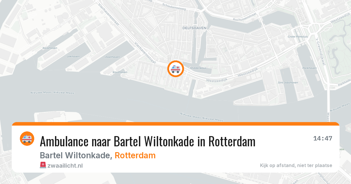 Ambulance naar Bartel Wiltonkade in Rotterdam — 17 jun 2026