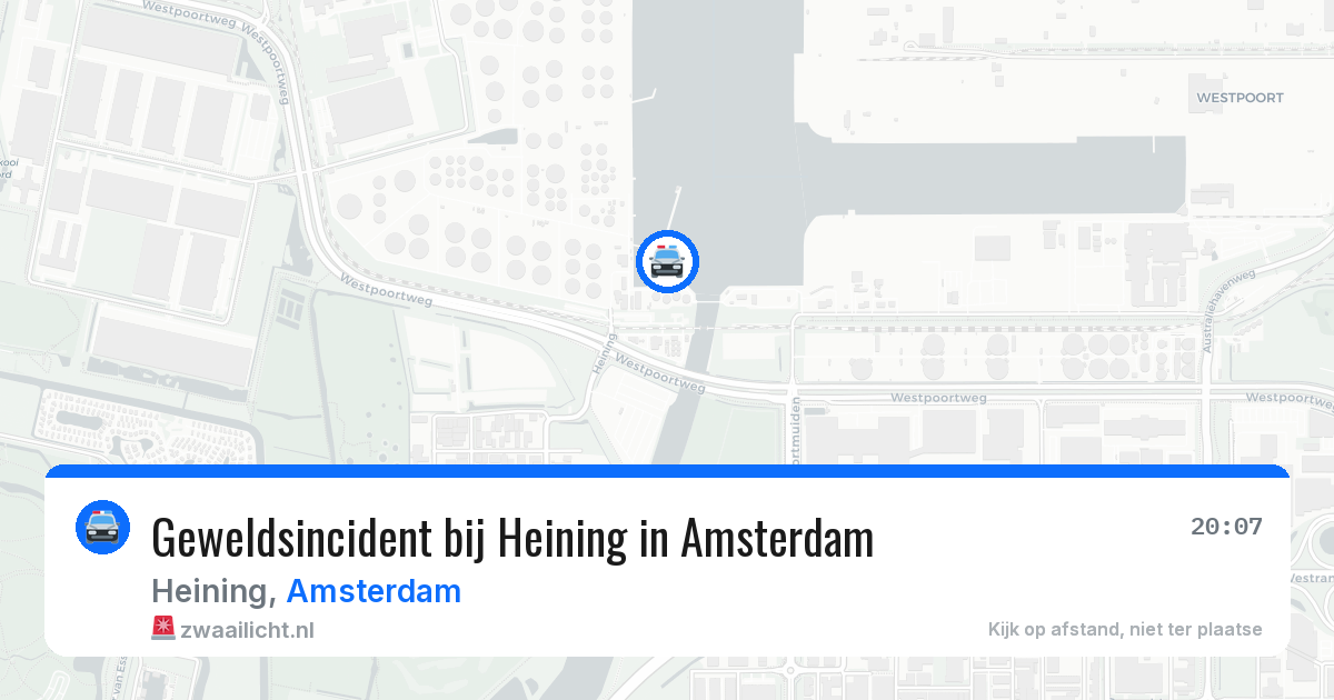 Geweldsincident bij Heining in Amsterdam — 10 jul 2026