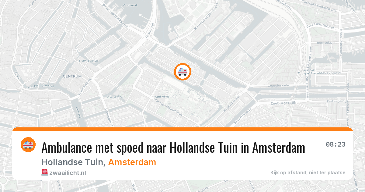 Ambulance met spoed naar Hollandse Tuin in Amsterdam — 27 mei 2026