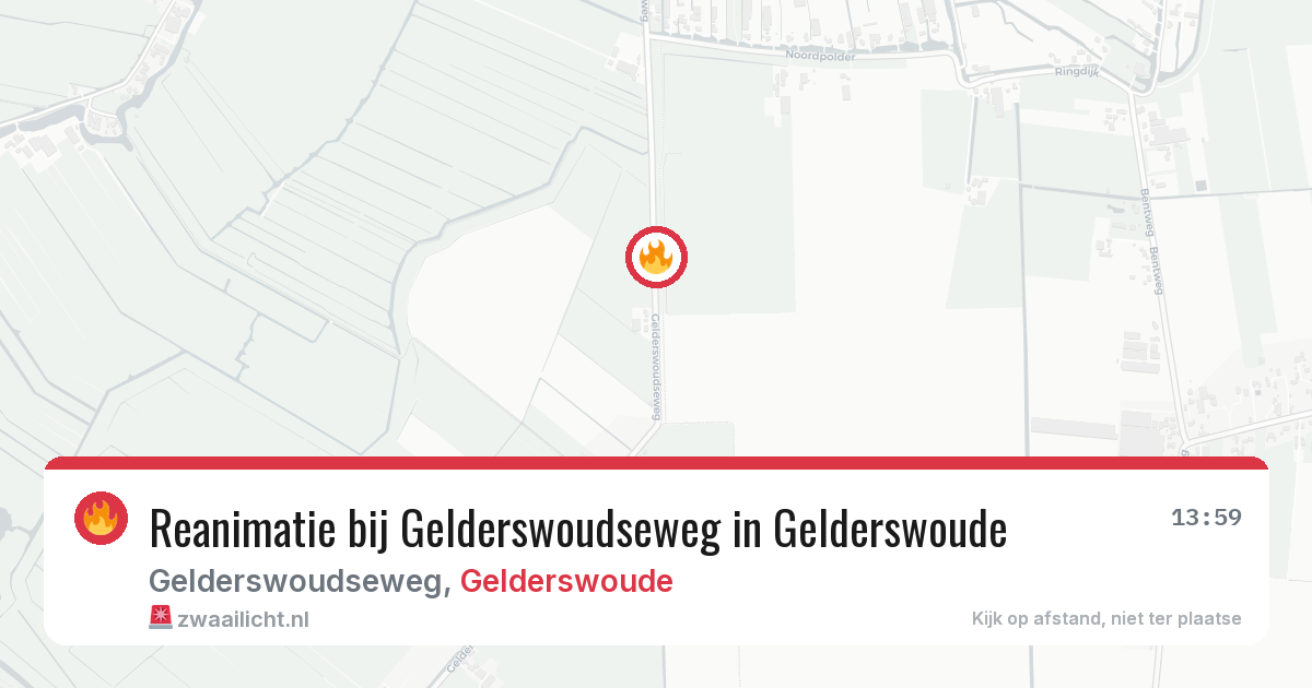 Reanimatie bij Gelderswoudseweg in Gelderswoude — 26 jun 2026