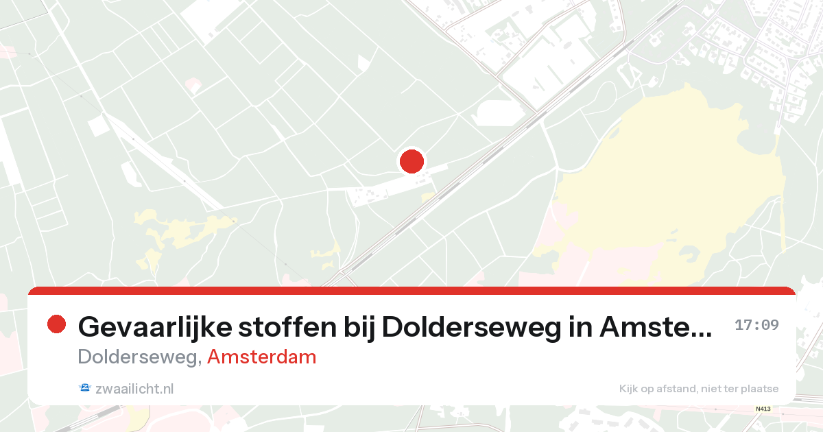 Gevaarlijke stoffen bij Dolderseweg in Amsterdam — 27 aug 2026