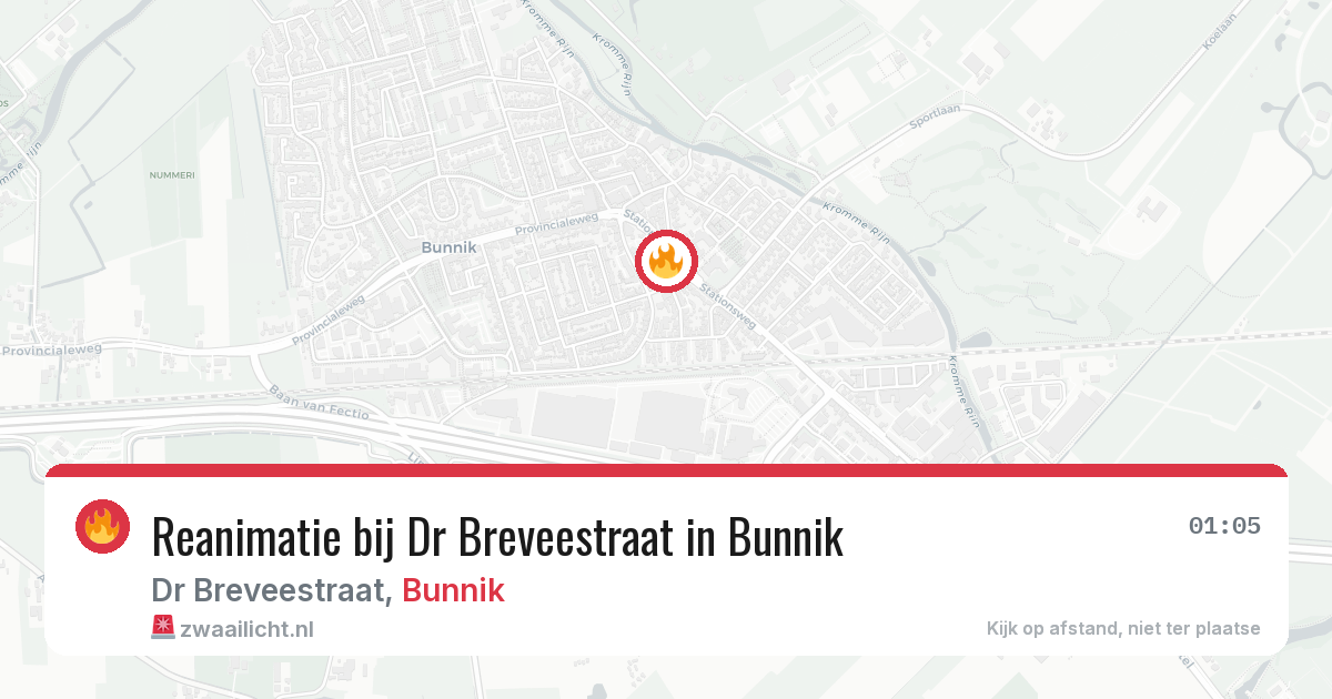Reanimatie bij Dr Breveestraat in Bunnik — 16 jul 2026