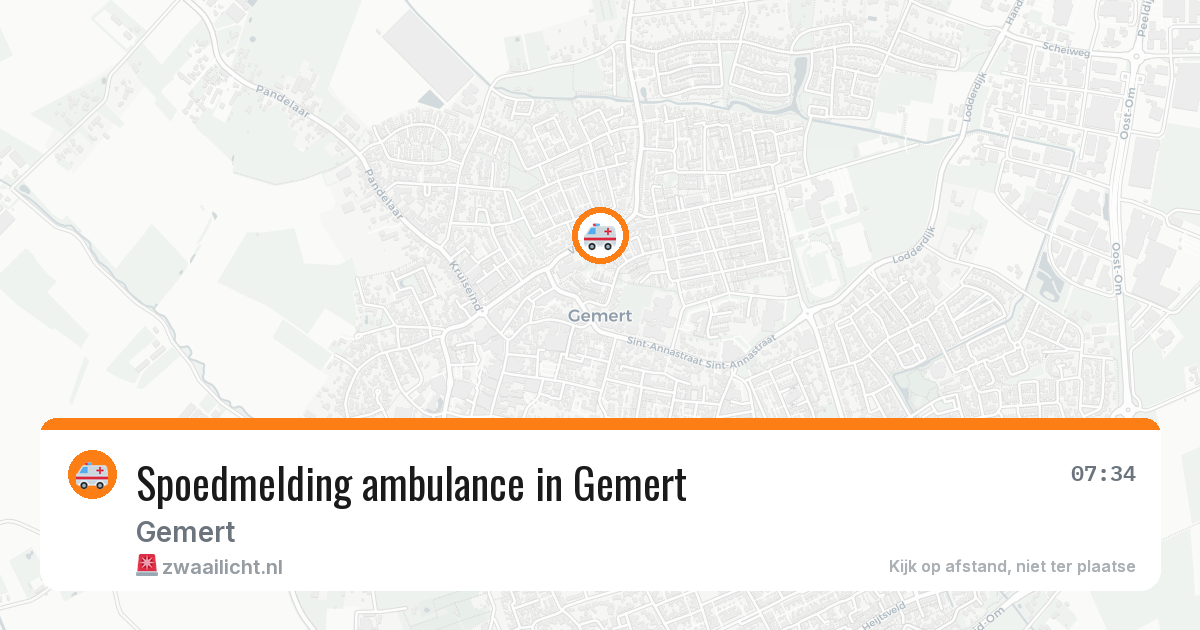 Spoedmelding ambulance in Gemert — 23 jan 2026