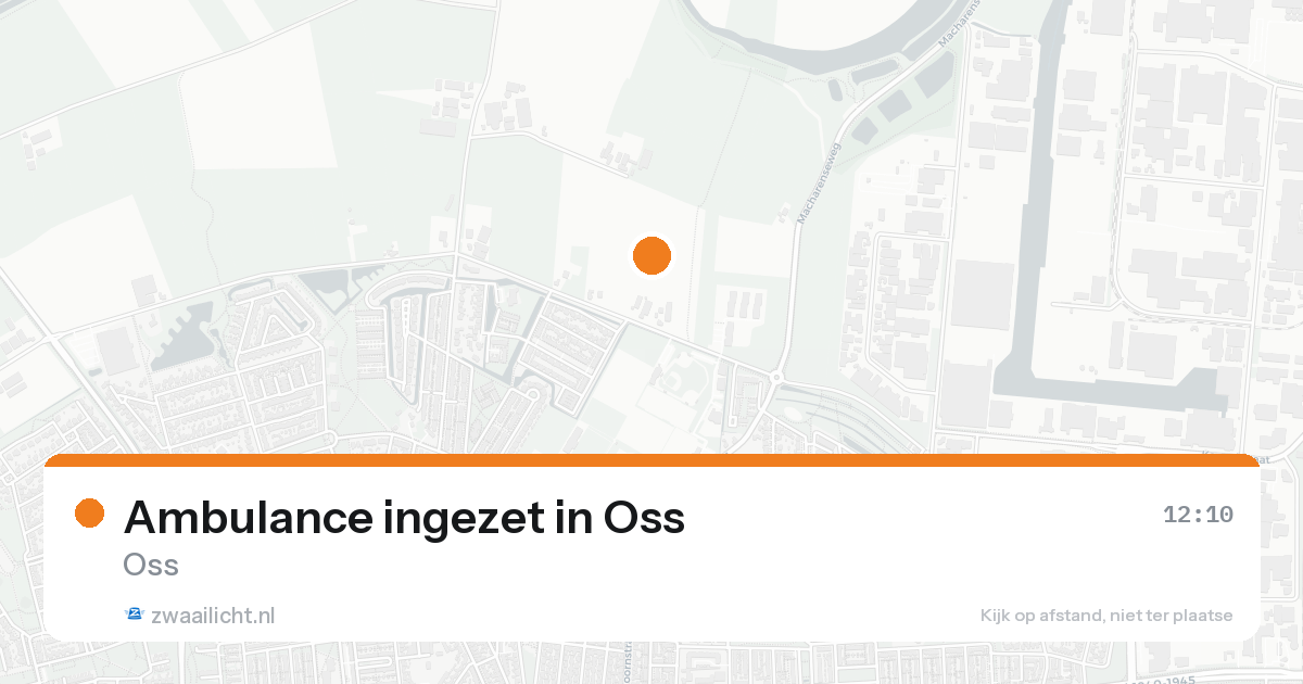 Ambulance ingezet in Oss — 17 aug 2026