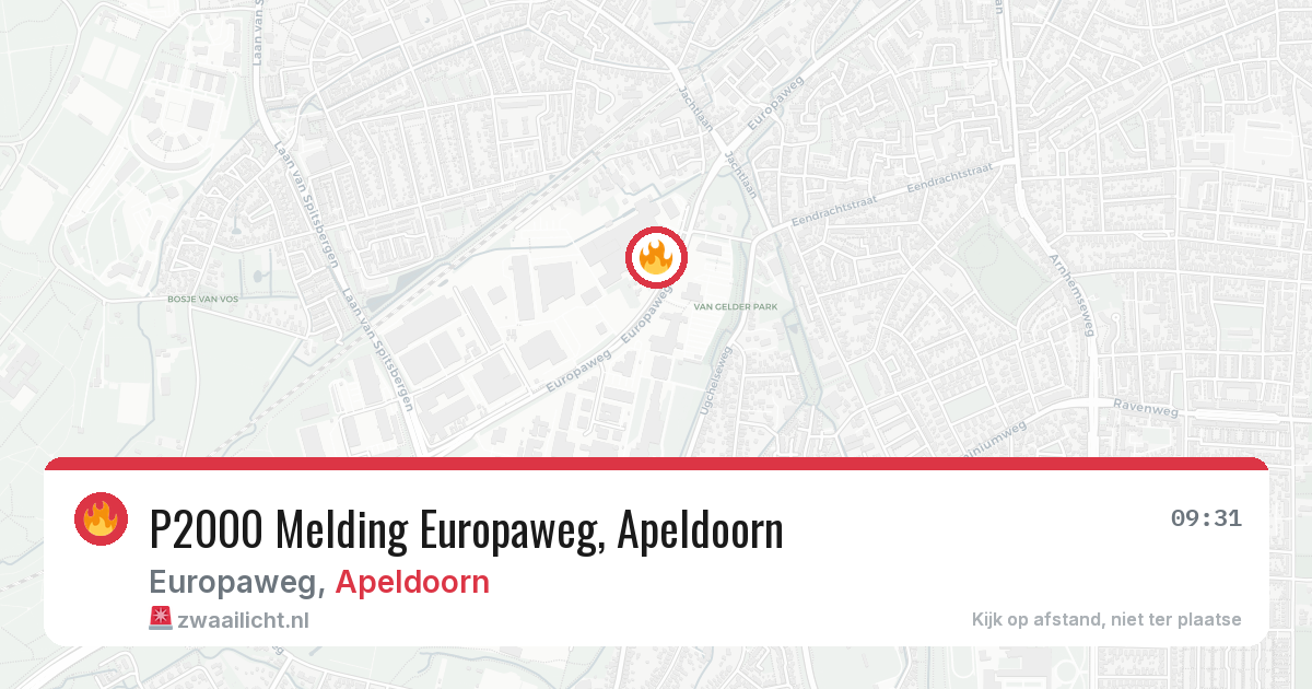 P2000 Melding Europaweg, Apeldoorn — 30 mei 2026