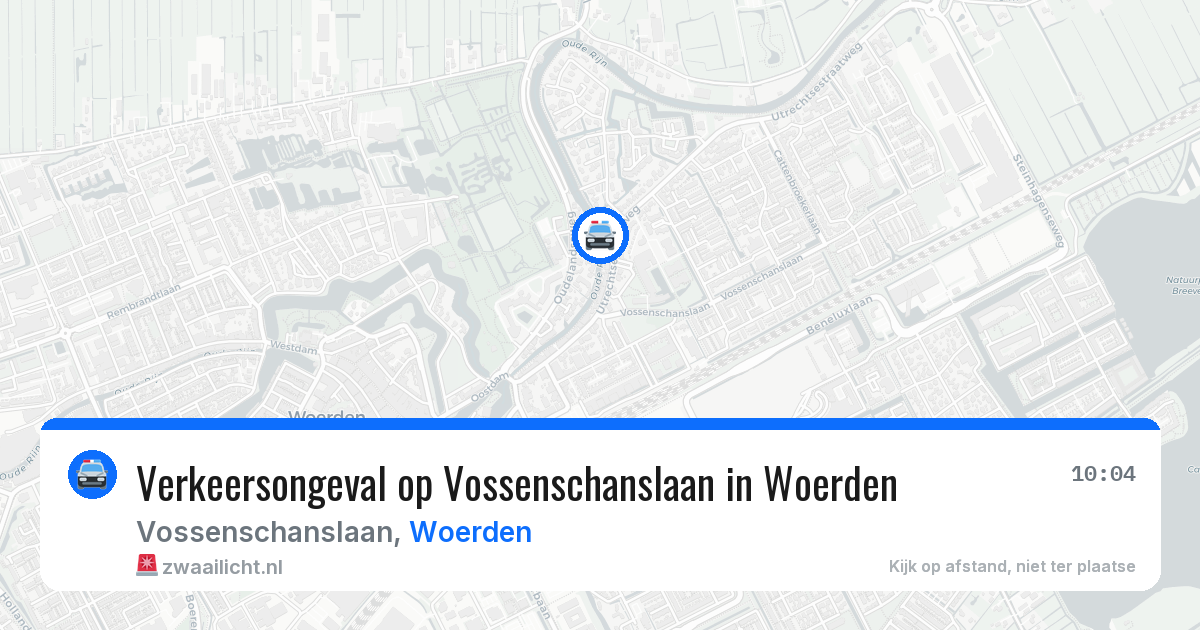 Verkeersongeval op Vossenschanslaan in Woerden — 3 jul 2026