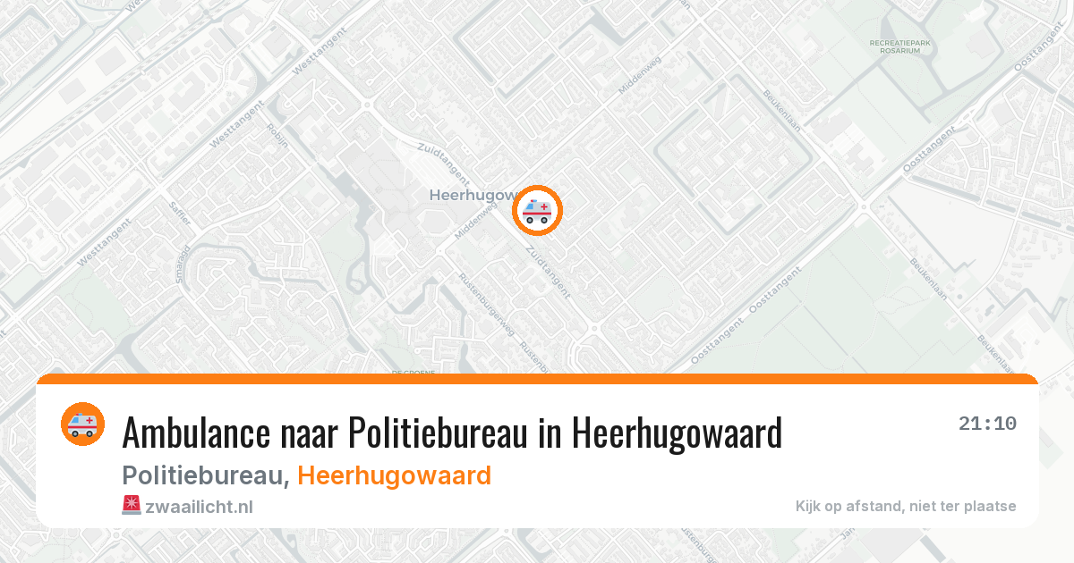Ambulance naar Politiebureau in Heerhugowaard — 22 apr 2026