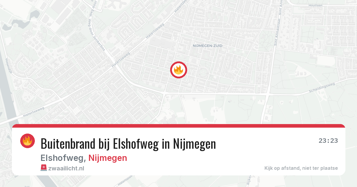 Buitenbrand bij Elshofweg in Nijmegen — 20 jul 2026