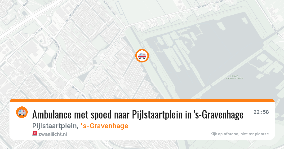 Ambulance met spoed naar Pijlstaartplein in 's-Gravenhage — 24 mei 2026