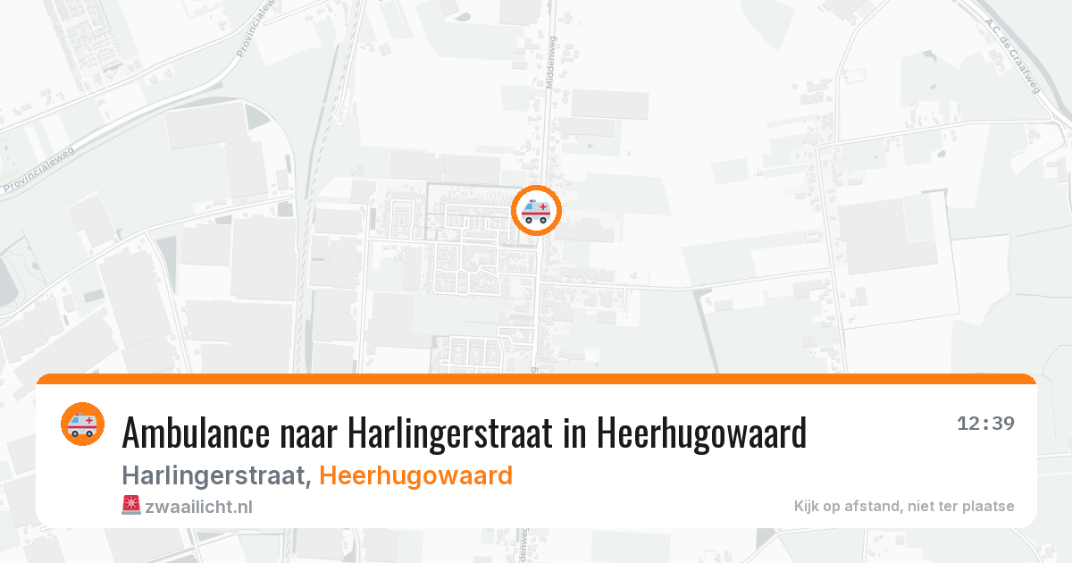 Ambulance naar Harlingerstraat in Heerhugowaard — 28 jun 2026