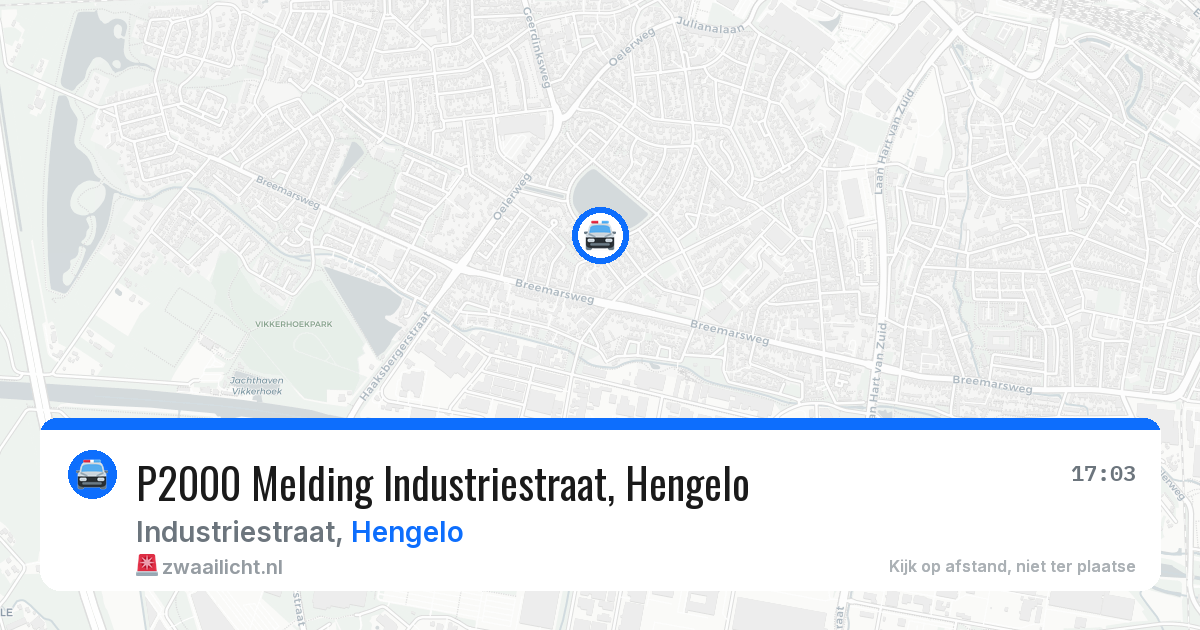P2000 Melding Industriestraat, Hengelo — 6 jul 2026