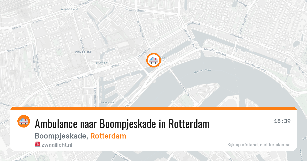 Ambulance naar Boompjeskade in Rotterdam — 5 jun 2026