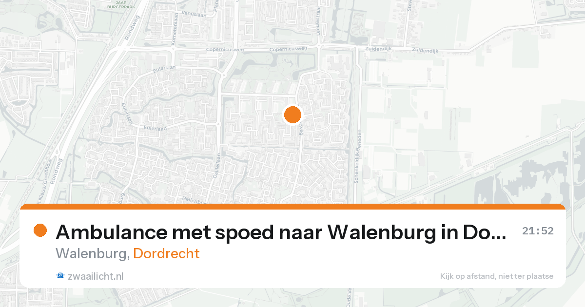 Ambulance met spoed naar Walenburg in Dordrecht — 30 jan 2026