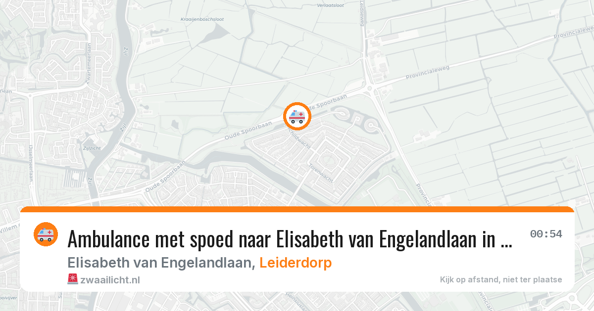 Ambulance met spoed naar Elisabeth van Engelandlaan in Leiderdorp — 29 jul 2026