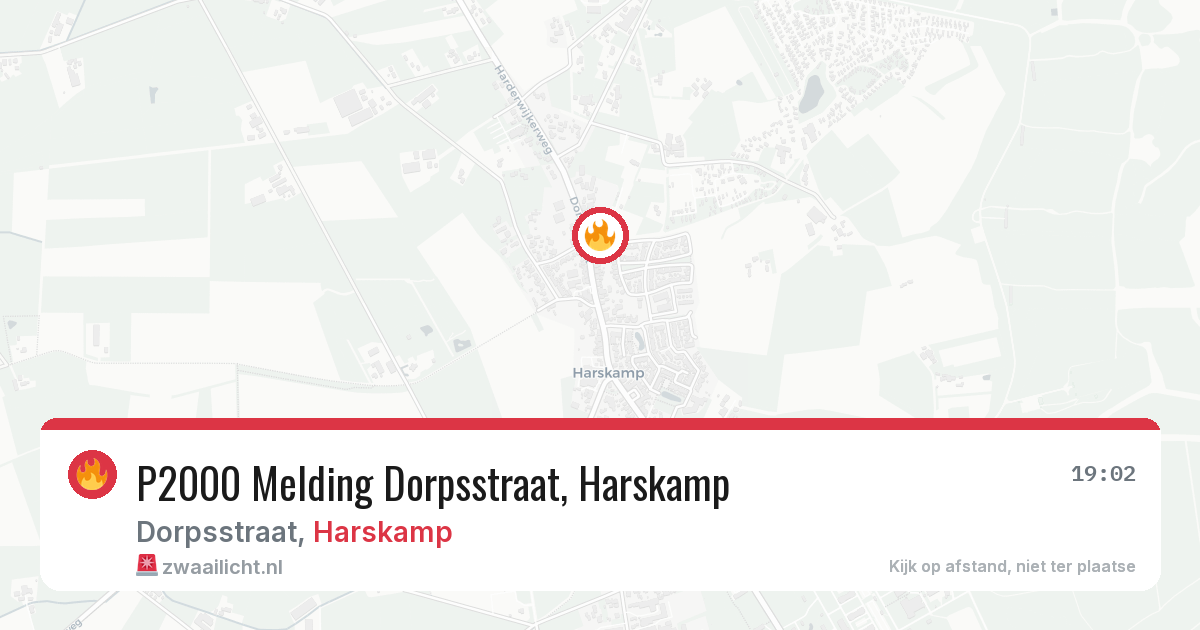 P2000 Melding Dorpsstraat, Harskamp — 6 feb 2026