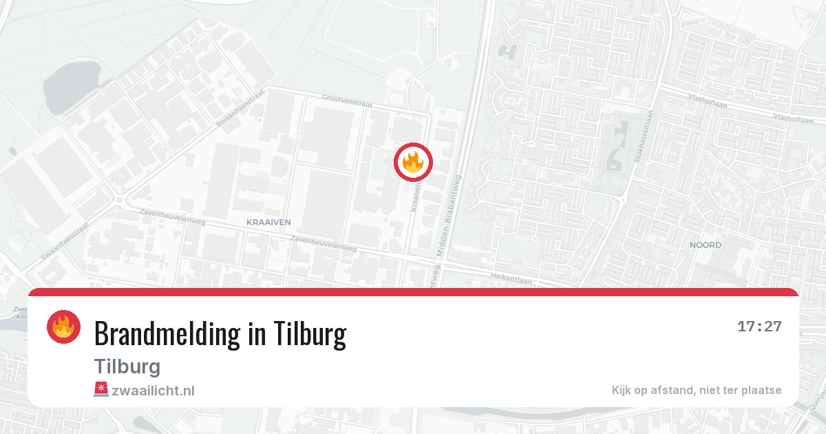 Brandmelding in Tilburg — 30 jun 2026