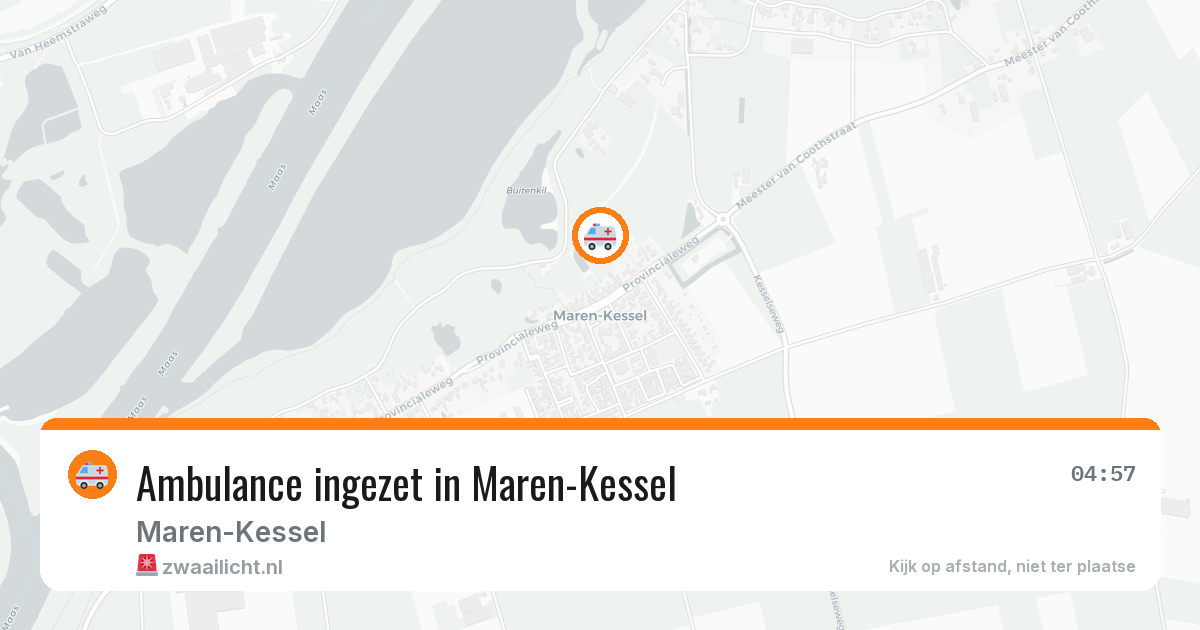 Ambulance ingezet in Maren-Kessel — 9 feb 2026