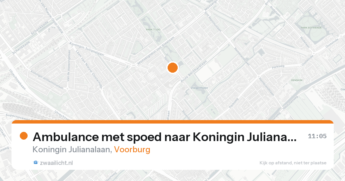 Ambulance met spoed naar Koningin Julianalaan in Voorburg — 31 jan 2026