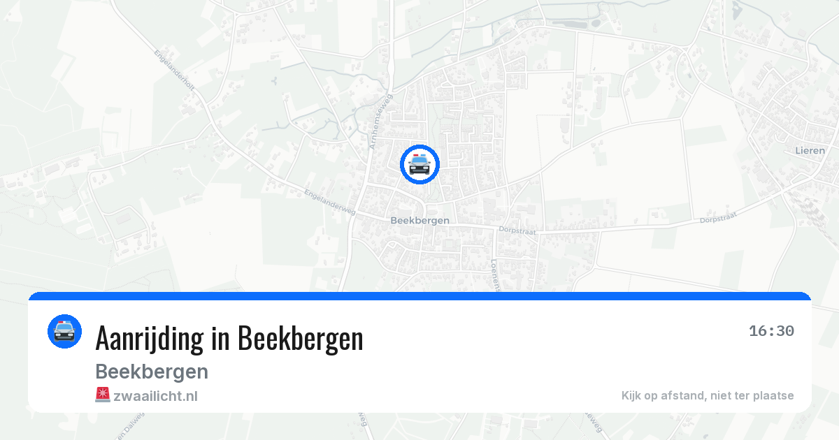 Aanrijding in Beekbergen — 8 jun 2026