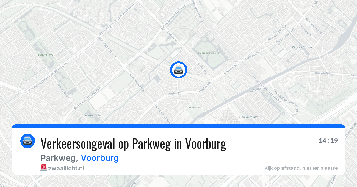 Verkeersongeval op Parkweg in Voorburg — 20 mei 2026