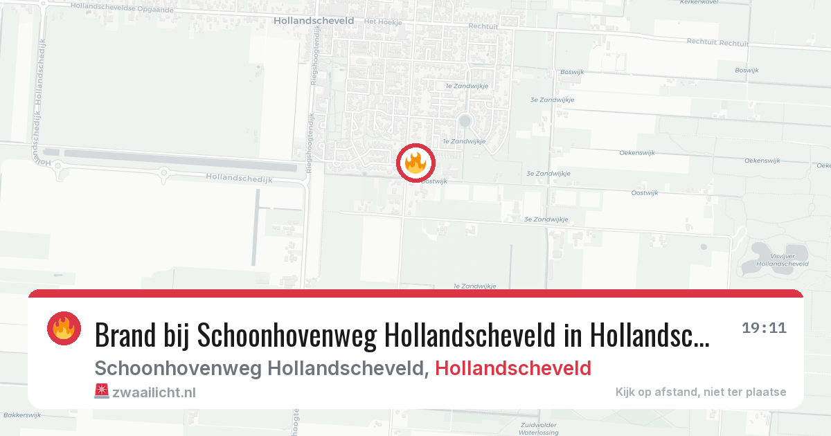 Brand bij Schoonhovenweg Hollandscheveld in Hollandscheveld — 1 mrt 2026