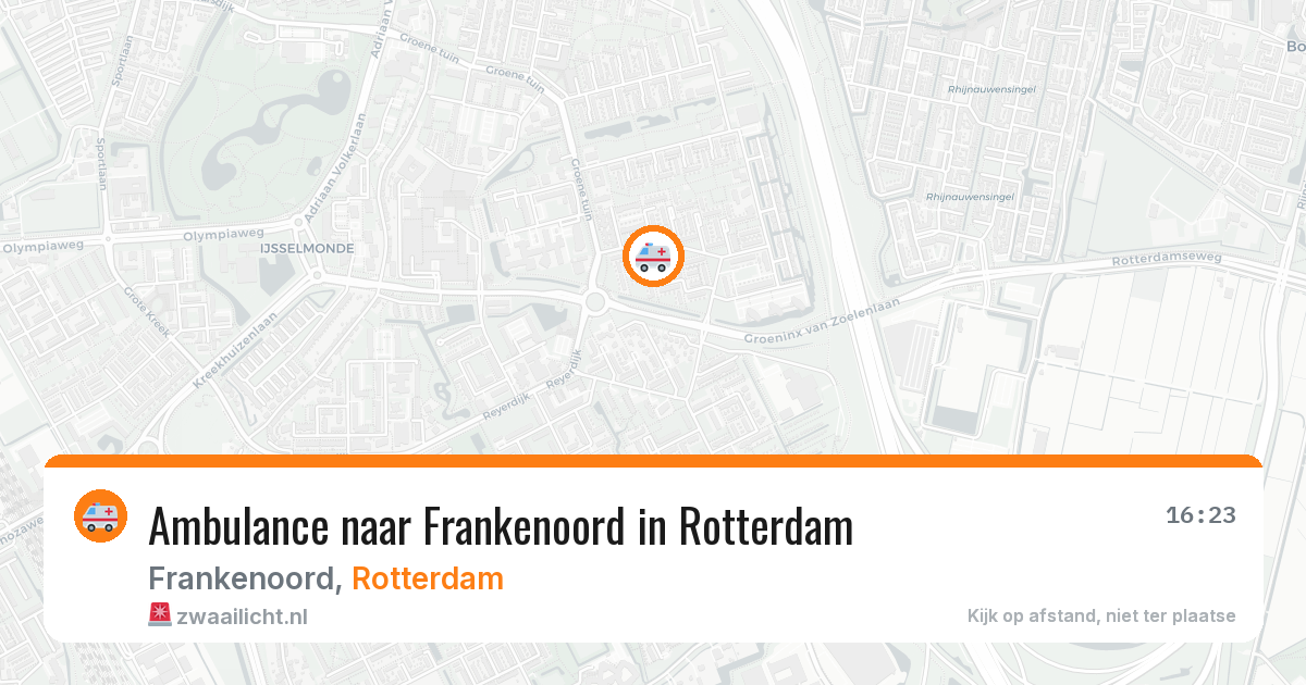 Ambulance naar Frankenoord in Rotterdam — 4 mrt 2026