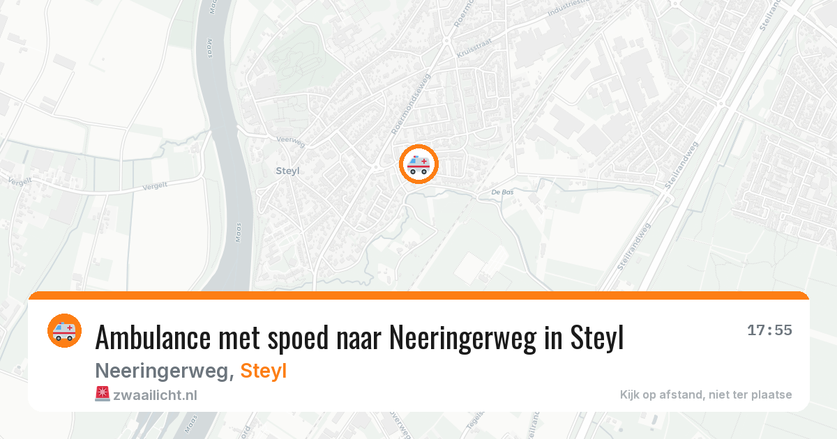 Ambulance met spoed naar Neeringerweg in Steyl — 3 jun 2026