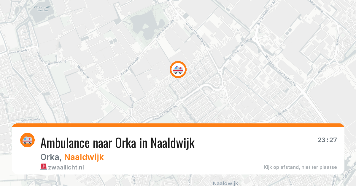 Ambulance naar Orka in Naaldwijk — 3 jul 2026