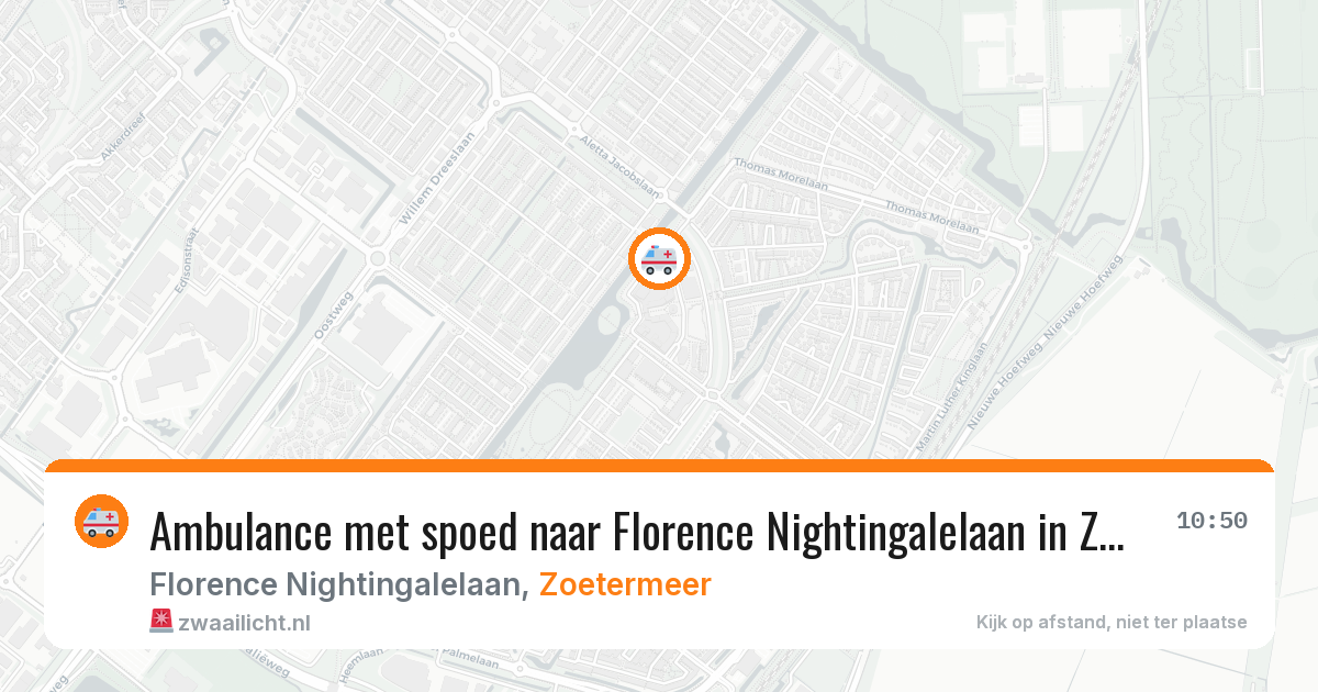 Ambulance met spoed naar Florence Nightingalelaan in Zoetermeer — 21 jan 2026