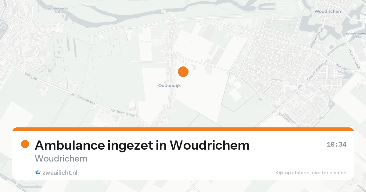Ambulance ingezet in Woudrichem — 16 aug 2026