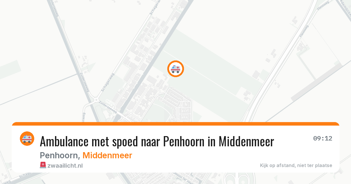 Ambulance met spoed naar Penhoorn in Middenmeer — 16 feb 2026