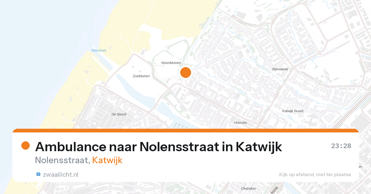 Ambulance naar Nolensstraat in Katwijk — 7 mei 2026