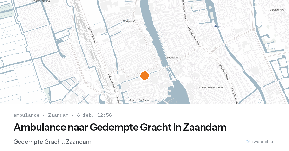 Ambulance naar Gedempte Gracht in Zaandam — 6 feb 2026