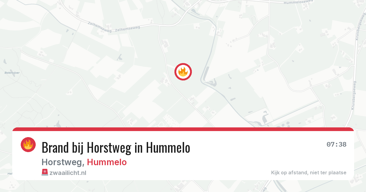 Brand bij Horstweg in Hummelo — 28 jun 2026