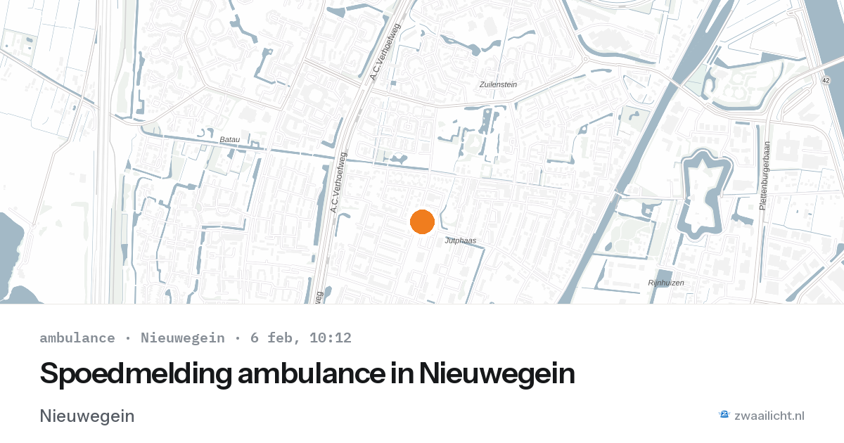 Spoedmelding ambulance in Nieuwegein — 6 feb 2026