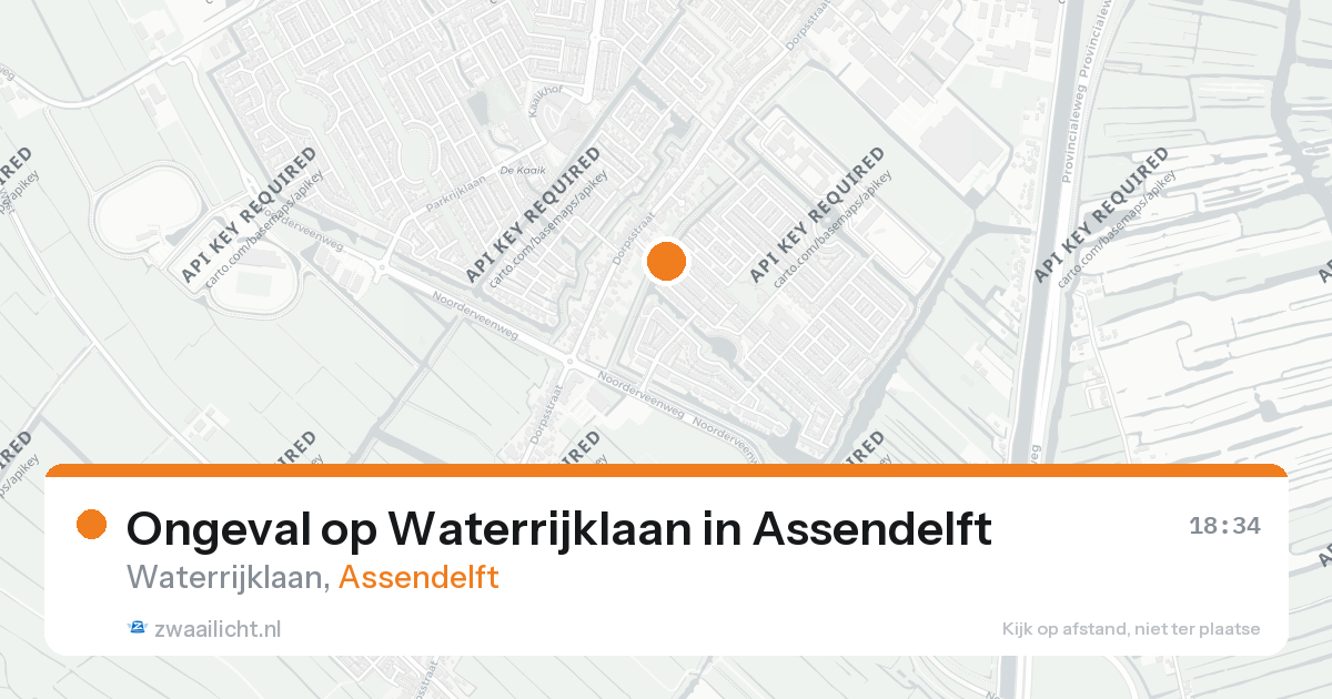 Ongeval op Waterrijklaan in Assendelft — 26 aug 2026