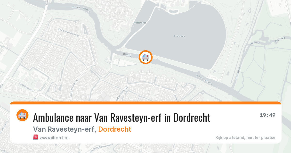 Ambulance naar Van Ravesteyn-erf in Dordrecht — 11 jul 2026