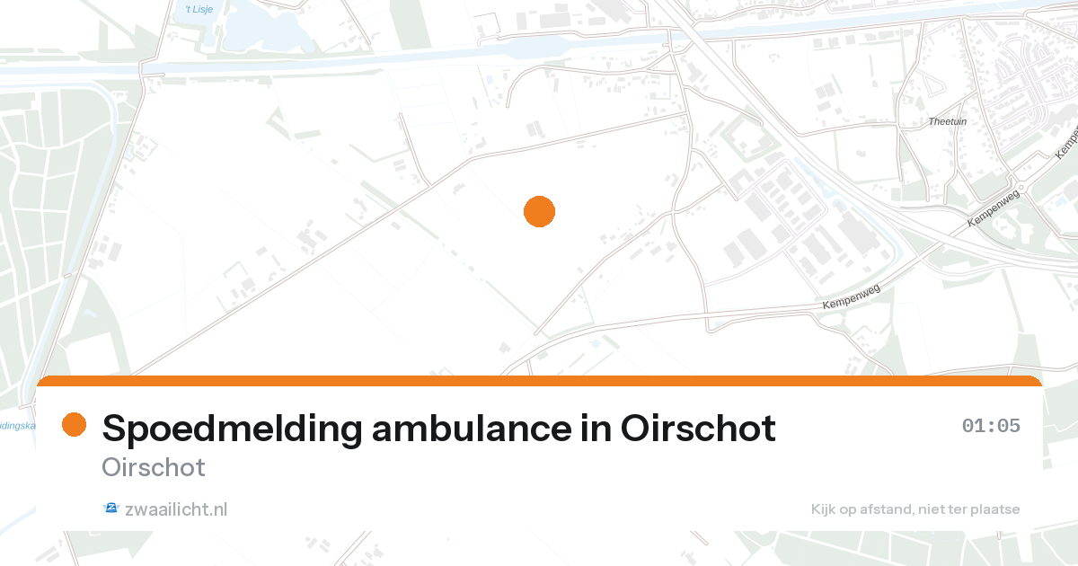 Spoedmelding ambulance in Oirschot — 27 aug 2026