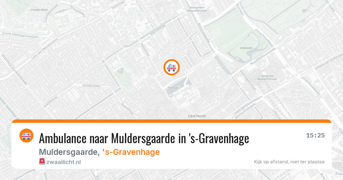Ambulance naar Muldersgaarde in 's-Gravenhage — 29 jan 2026